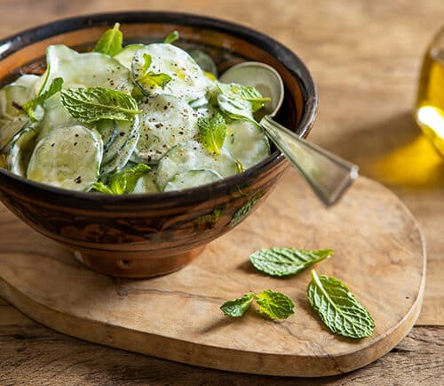 Receita de Salada de Pepino com Uva