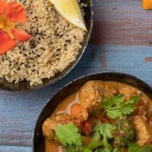 Ingredientes da Receita de Curry Thai de Tempê de Feijão Fradinho