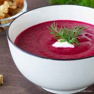 Ingredientes da Receita de Sopa Fria de Beterraba (Borsch)