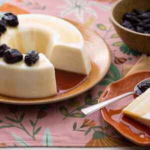 Ingredientes da Receita de Manjar de Coco com Calda de Ameixa