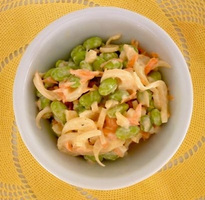 Receita de Salada de Edamame