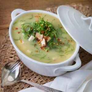 Ingredientes da Receita de Caldo Verde Light com Tofu