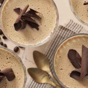 Ingredientes da Receita de Mousse de Café com Chocolate
