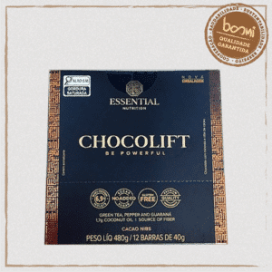 Chocolift Be Powerfull com Whey & Nibs 40g Essential 12 Unid