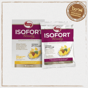 Isofort Beauty Whey Protein Abacaxi com Gengibre 25g Vitafor 15 Sachês