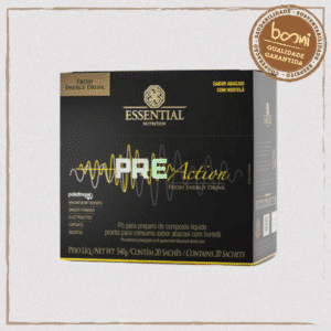 Pre-Action Palatinose + Taurina Sabor Abacaxi com Hortelã 27g Essential Nutrition 20 Sachês