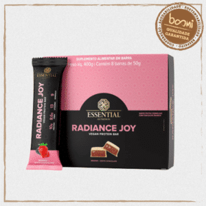 Radiance Joy Barra de Proteína White Chocolate e Berries 50g Essential Nutrition 8 Unidades