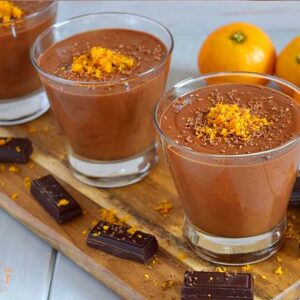 Mousse de Chocolate com Raspas de Laranja Sem Ovos