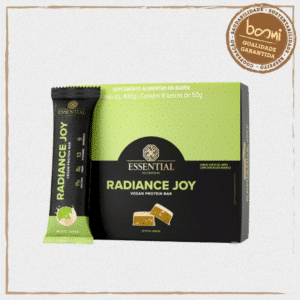 Radiance Joy Barra de Proteína Mystic Lemon Vegana 50g Essential Nutrition 8 Unidades
