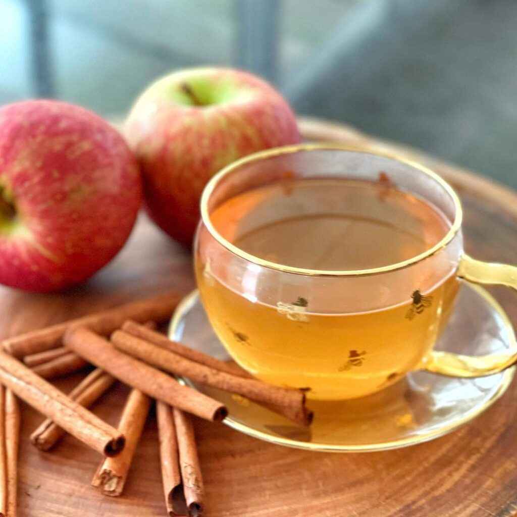 Ingredientes da Receita de Chá de Maçã com Canela