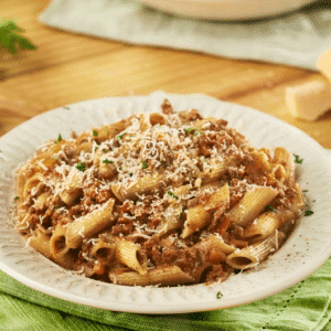 Penne à bolonhesa