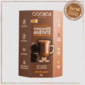 Chocolate Quente com Canela do Ceilão em Pastilha Vegano Cookoa 150g