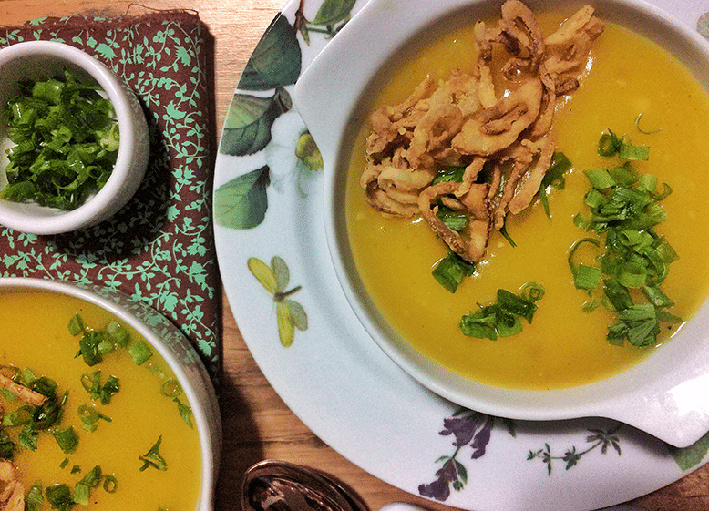 Receita de Caldo de Mandioca com Gengibre