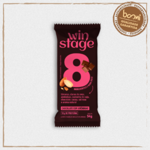 Barra de Proteína Chocolate com Amêndoas Sem Açúcar WinStage 54g