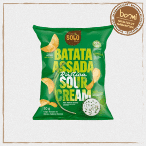 Chips de Batata Inglesa Rústica Assado Sour Cream Solo Snacks 50g
