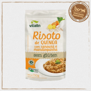 Risoto de Quinoa, Cenoura e Mandioquinha Orgânico Sem Glúten Vitalin 150g