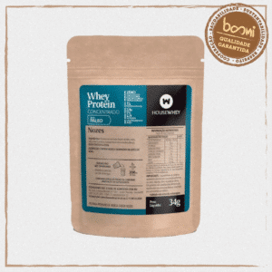 Whey Protein Concentrado Nozes Sachê Housewhey 34g