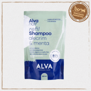 Shampoo Vegano Alecrim e Menta Refil Alva 250ml