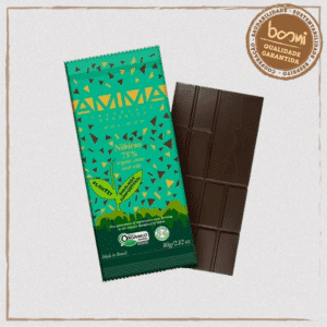 Chocolate Nibirus 75% Nibs de Cacau Orgânico Amma Chocolate 80g