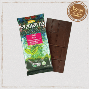 Chocolate Pajé 75% Cacau com Especiarias Biodinâmico Demeter Amma Chocolate 80g