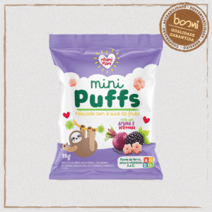 Snack Infantil Mini Puffs Amora e Beterraba Nhami Mami 15g