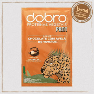 Proteína Vegana Chocolate com Avelã Sachê Dobro 30g