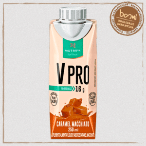 V Pro Whey Vegano Líquido Caramel Macchiato Nutrify 250ml