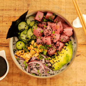 Ingredientes da Receita de Poke de atum