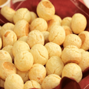 Ingredientes da Receita de Pão de queijo sem lactose com biomassa de banana verde