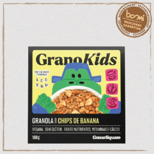 Granola GranoKids Chips de Banana Sem Glúten GranoSquare 180g