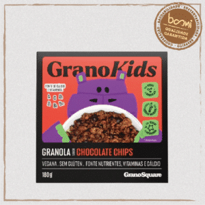 Granola GranoKids Chocolate Chips Sem Glúten GranoSquare 180g