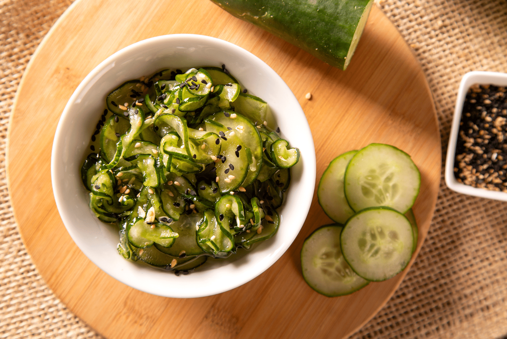 Receita de Sunomono de pepino