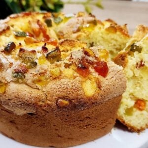 Ingredientes de Receita de Bolo de frutas cristalizadas