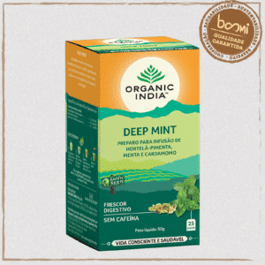 Chá Deep Mint Organic India 25 Sachês