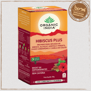 Chá de Hibiscus Plus Organic India 25 Sachês