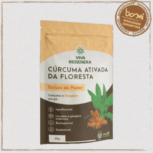 Cúrcuma Ativada com Gengibre em Pó Viva Regenera 60g