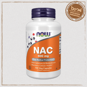 NAC Aminoácidos N-Acetilcisteína 600mg NOW 100 Cápsulas