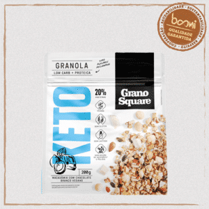 Granola Keto Macadâmia com Chocolate Branco GranoSquare 200g