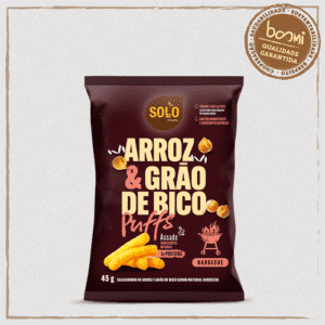 Snack Puffs Arroz e Grão de Bico Barbecue Solo Snacks 45g