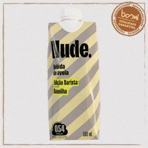 Leite Vegetal de Aveia Barista Sabor Baunilha Nude 500ml
