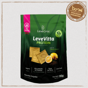 Biscoito Leve Vitta Protein Sabor Lemon Pepper Leve Croc 90g