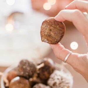 Ingredientes da Receita de Trufa de tâmara com nozes