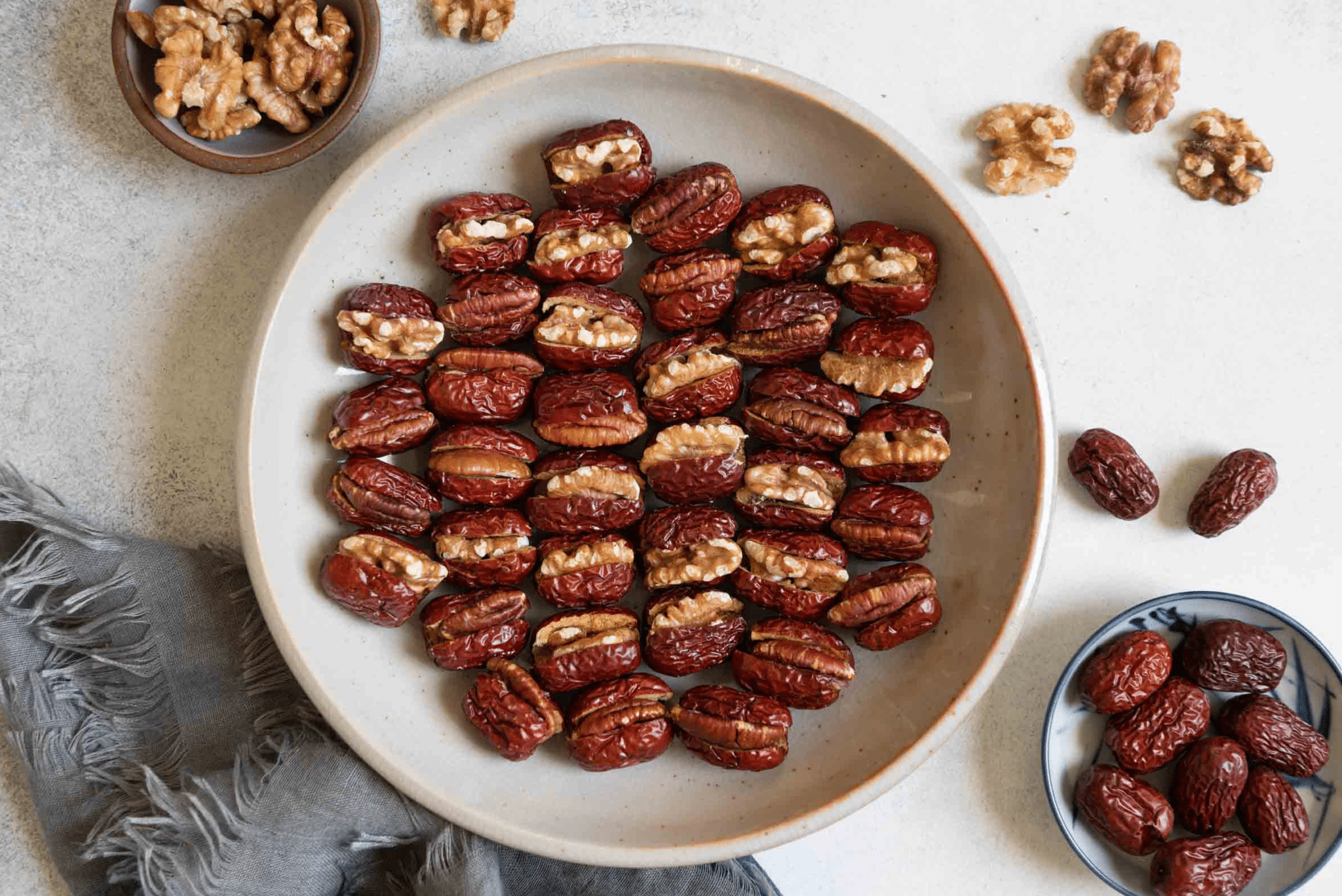 Ingredientes da Receita de Tâmara recheada com nozes