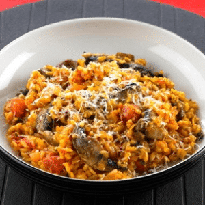 Ingredientes da Receita de Arroz com shimeji e tomates