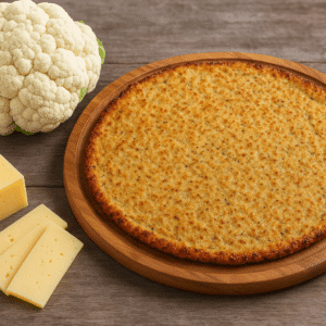 Ingredientes da Receita de Massa de pizza com couve-flor
