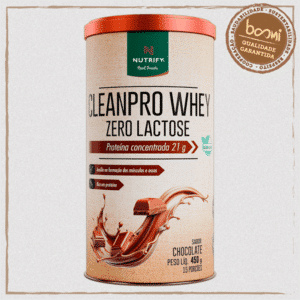 Cleanpro Whey Protein Zero Lactose Chocolate Nutrify 450g