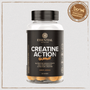 Creatine Action Gummy Laranja Essential Nutrition 60 Gomas