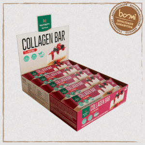 Barra de Proteína Collagen Bar Cheesecake de Frutas Vermelhas 50g Nutrify 10 Unidades