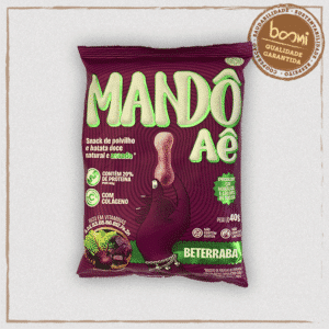 Biscoito de Polvilho Beterraba Mandô Aê 40g