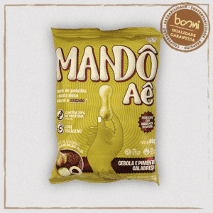 Biscoito de Polvilho Cebola e Pimenta Calabresa Mandô Aê 40g